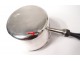 Sterling silver saucepan Minerve blackened wood handle silver saucepan nineteenth