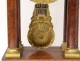 Pendulum gantry Empire columns mahogany gilt bronze griffons clock nineteenth