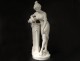 Large alabaster sculpture Saul Fanfani woman antique fountain wildlife nineteenth