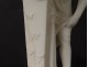 Large alabaster sculpture Saul Fanfani woman antique fountain wildlife nineteenth