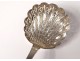 Spoon sprinkle solid silver Vieillard Paris shell 59gr nineteenth