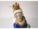 Porcelain German statue Passau Bavaria Queen Middle Ages crown nineteenth