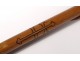 Cane of hairy carved wood snake cross Lorraine Memo Folk Art XXth