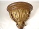 Console wall wood carved gilt leaves acanthus woodwork nineteenth