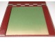 Hermès desk pad Paris Dupré-Lafon leather red bronze vintage twentieth