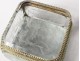 Jewel box box gilded brass beveled glass engraved Napoleon III nineteenth