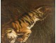 Great HST painting buffalo surprised by tiger from ap. Charles Verlat nineteenth