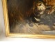 Great HST painting buffalo surprised by tiger from ap. Charles Verlat nineteenth