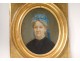 Pastel portrait woman Adele Besqueut Forges Kerino Vannes Brittany nineteenth