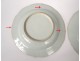 Series 5-dish hollow porcelain plates Compagnie Indies 18th-century European decor