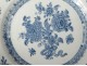 Porcelain plate India India Company white-blue signed XVIII