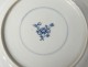 Porcelain plate India India Company white-blue signed XVIII