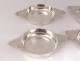 4 bowls solid silver Mercury silversmith Mellerio said Meller 628gr twentieth