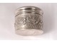 Small box solid silver flowers foliage silver 28gr nineteenth century