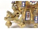 Gothic clock gilt bronze porcelain knights clock Napoleon III nineteenth