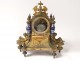 Gothic clock gilt bronze porcelain knights clock Napoleon III nineteenth