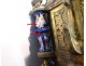 Gothic clock gilt bronze porcelain knights clock Napoleon III nineteenth