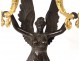 Pair candelabra bronze Winged Victories Rabiat I Empire Nineteenth