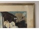 Color lithograph Louis Icart Elegant woman Carriage Belle-Epoque twentieth