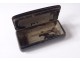 Snuff box boiled cardboard inlays mother of pearl snuffbox nineteenth century