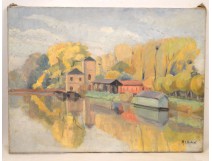 HST Autumn Landscape The Seine by Bidart twentieth