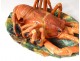 Terrine dish signed Jacob Small porcelain Paris Lobster nineteenth century