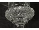 Vase cut crystal Saint-Louis model Versailles pointe diamonds twentieth