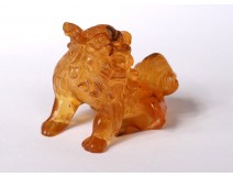 Small Amble Dog Sculpture of Fô Chinese Lion Chinese 14.6gr Eighteenth Century
