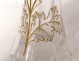 Pair vases glass gilding flowers foliage nineteenth century