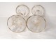 Pair vases glass gilding flowers foliage nineteenth century