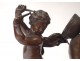 Bronze sculpture Loves cherub musicians drum Clodion nineteenth century