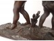 Bronze sculpture Loves cherub musicians drum Clodion nineteenth century