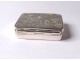 Small pill box sterling silver flowers foliage silver 34gr twentieth