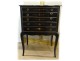 Furniture Dresser Dresser Wood Lacquered Chinese Landscape Pagodas Housewife Nineteenth