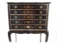 Furniture Dresser Dresser Wood Lacquered Chinese Landscape Pagodas Housewife Nineteenth