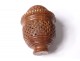 Small egg rosary box carved openwork nineteenth century