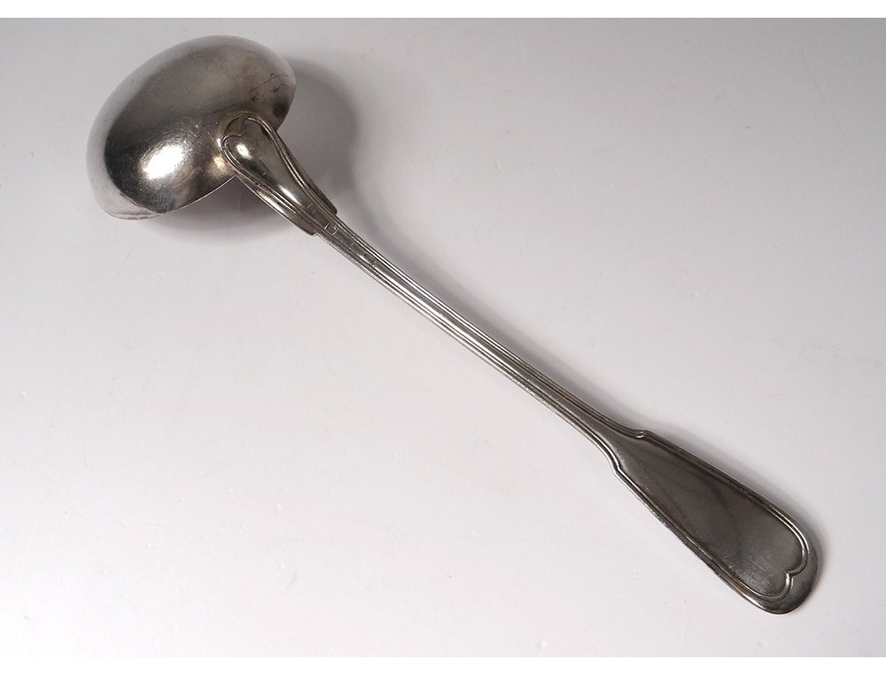 Alfenide Christofle Ménagère ( 25 pièces ) en métal argenté modèle América | AJ Antiquités