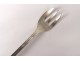 6 oyster forks silver plated goldsmith Christofle twentieth century