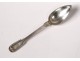12 teaspoons silver plated Christofle monogram twentieth century