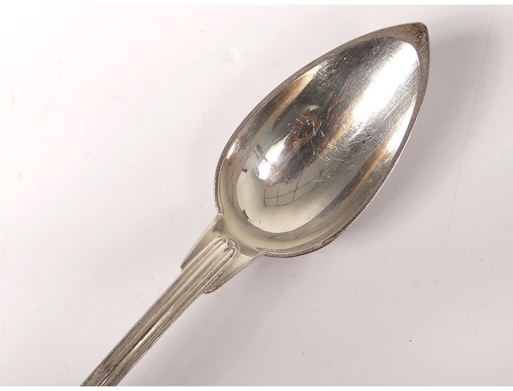 12 Cuillères à Café Métal Argenté Orfèvre Christofle Modèle Australia