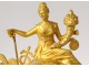 Gilt Bronze Clock Allegory Abondance Maritime Trade Charles X Nineteenth