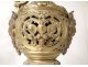 Pair large ewers cassolettes bronze Renaissance Kerino Vannes nineteenth