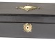 Glove box blackened wood box metal nacre palmettes nineteenth century