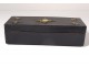 Glove box blackened wood box metal nacre palmettes nineteenth century