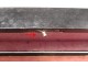 Glove box blackened wood box metal nacre palmettes nineteenth century