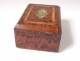 Jewelry box magnifying box thuya brass inlay Napoleon III nineteenth