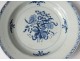 Hollow plate porcelain plate Company India white-blue flowers Kangxi 18th