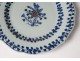 Hollow plate porcelain plate Company India white-blue flowers Kangxi 18th