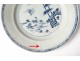 2 plates china china company India white blue bamboo flowers Kangxi 18th