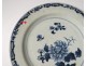 2 plates china china company India white blue bamboo flowers Kangxi 18th